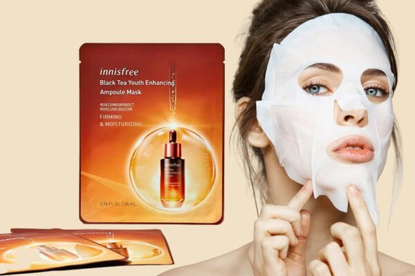 Innisfree Black Tea Youth Enhancing Ampoule Mask